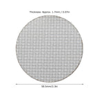 Coffee Portafilter Puck Screen Food Grade Stainless Steel Coffee Making Filter Screen 50μm Filter Fineness58.5mm / 2.3in