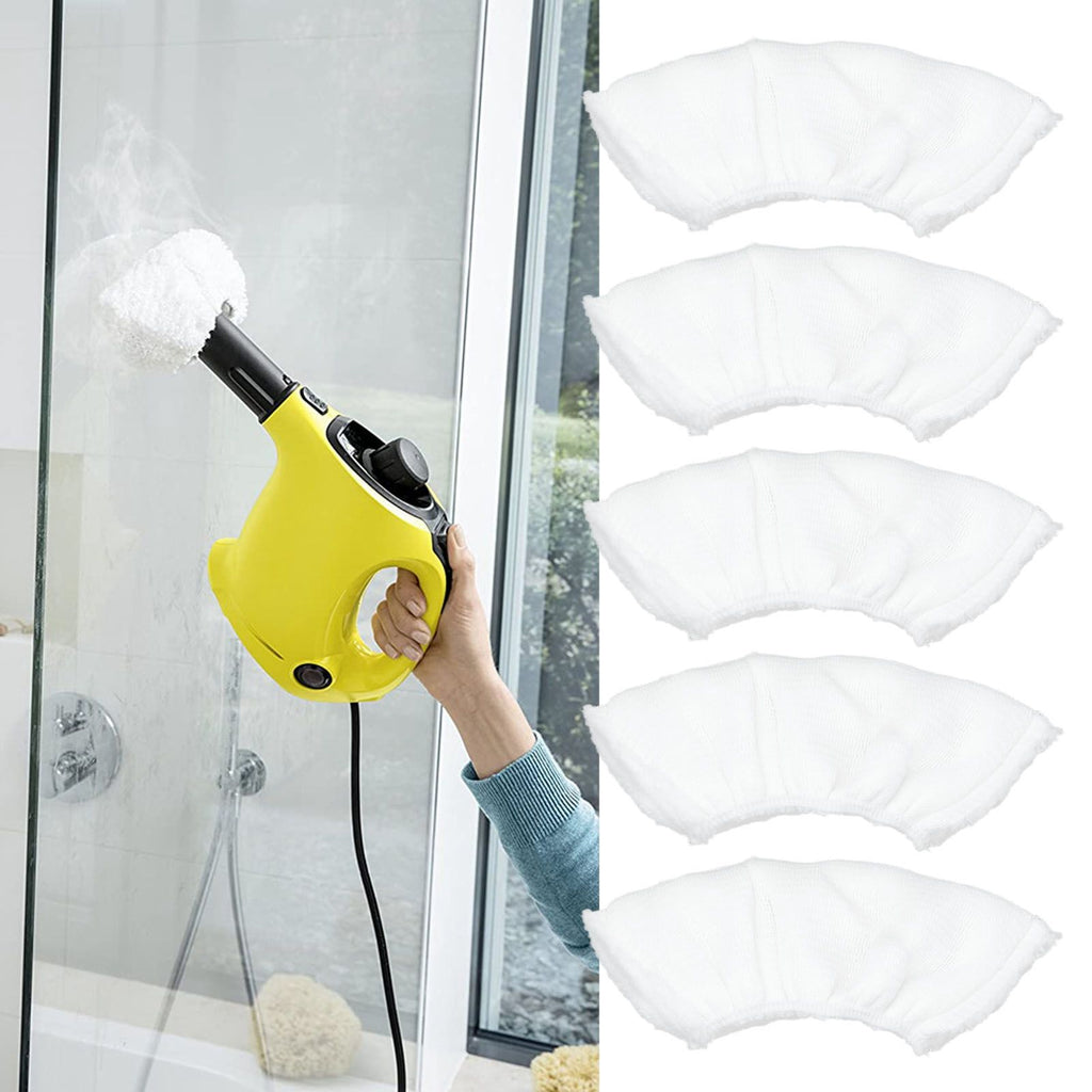 5PCS Steam Mop Pad Microfiber Steam Mop Pad Steam Nozzle Part for Karcher SC1 SC2 SC3 SC4 SC5 SV7