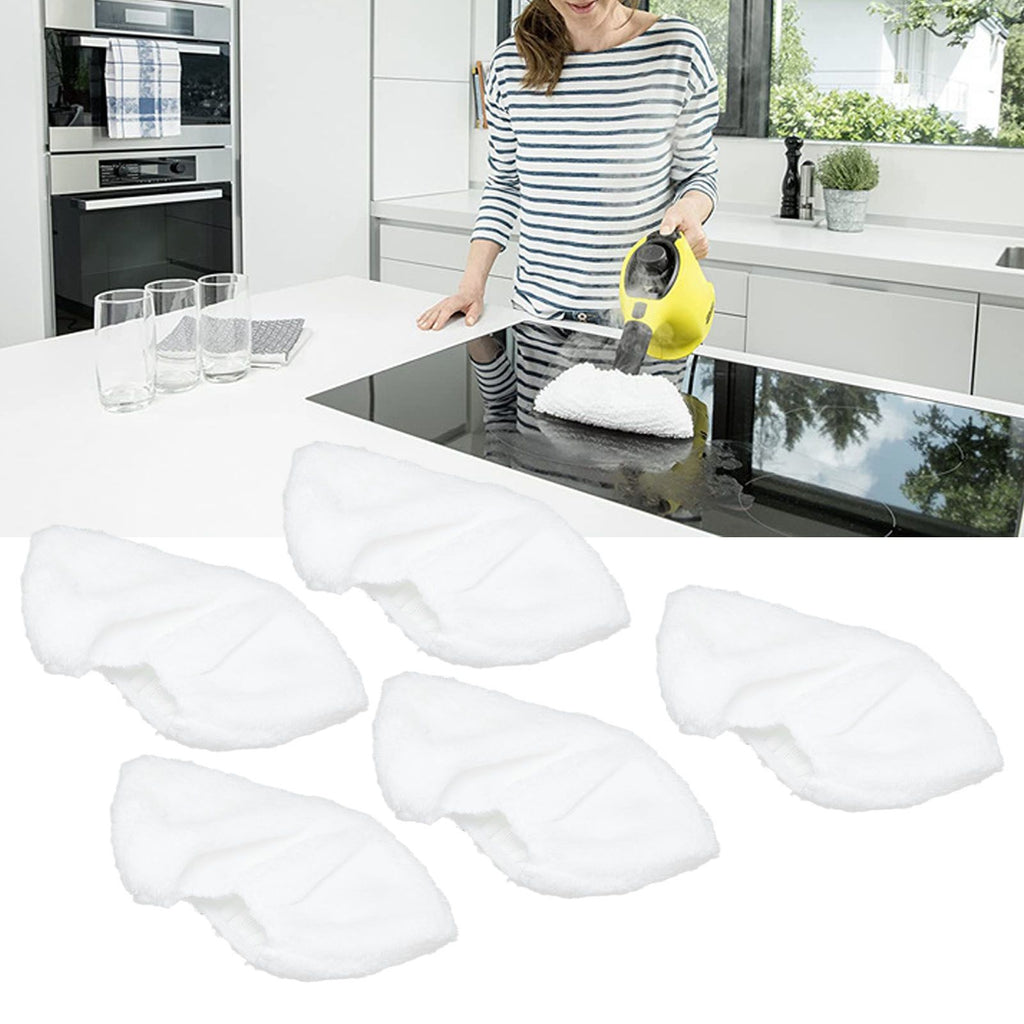 5PCS Steam Mop Pad Microfiber Steam Mop Pad Steam Nozzle Part for Karcher SC1 SC2 SC3 SC4 SC5 SV7