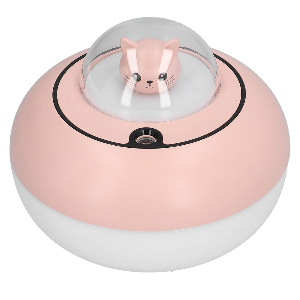 300ml LED Desk Humidifier White Pink USB Powered Mute Colorful Large Capacity Air Humidifier for Home Office