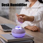 300ml LED Desk Humidifier White Pink USB Powered Mute Colorful Large Capacity Air Humidifier for Home Office