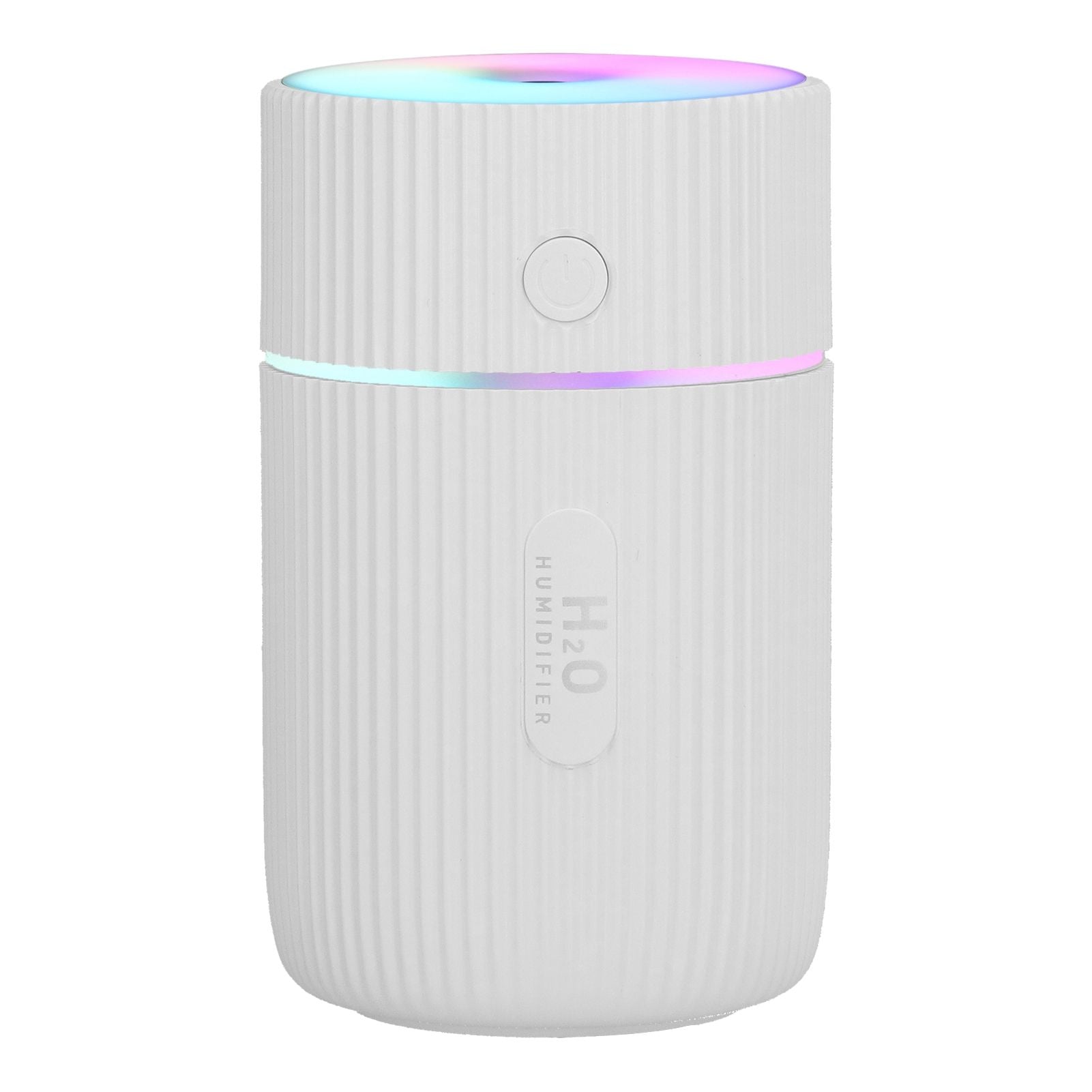Mini Humidifier with Colorful Light Desktop Humidifier USB Powered for Car Office Room BedroomWhite