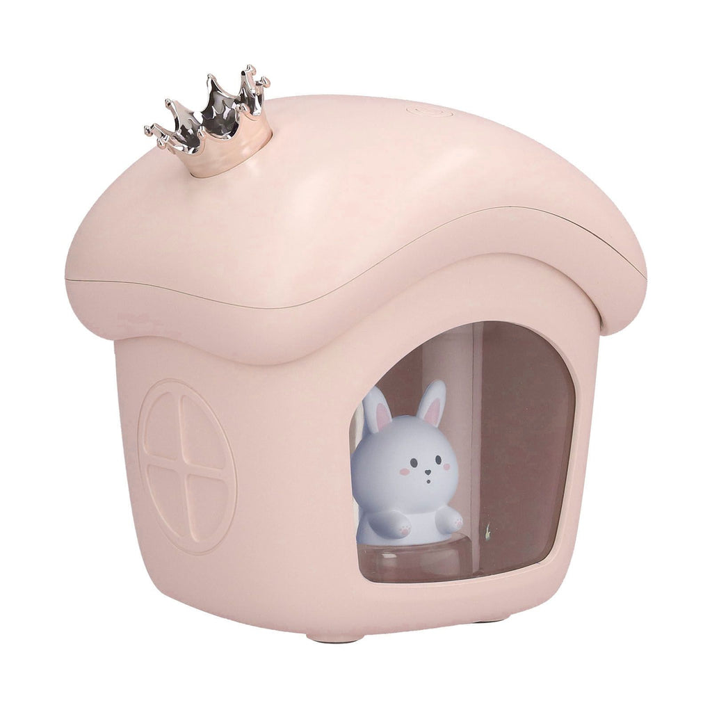 Air Humidifier USB Charging 2 Gears Smart Portable Desk Humidifier with 350ml Visible Water TankPink