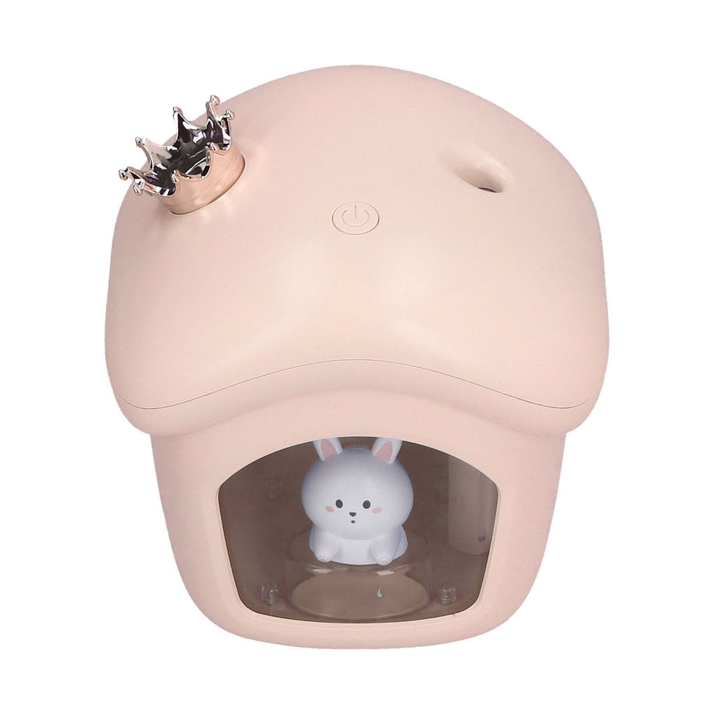 Air Humidifier USB Charging 2 Gears Smart Portable Desk Humidifier with 350ml Visible Water TankPink
