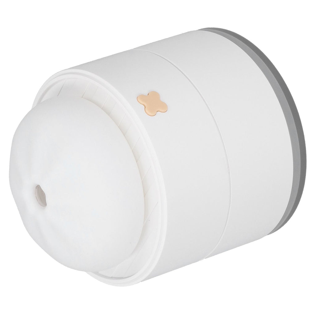 400ml Steamed Bun Shape Air Humidifier 2 Gears Adjustable Desktop Humidifier USB PoweredWhite