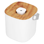 600ml Portable Humidifier USB Charging Nanometer Atomizing Desktop Humidifier Wood Grain 30ml/h