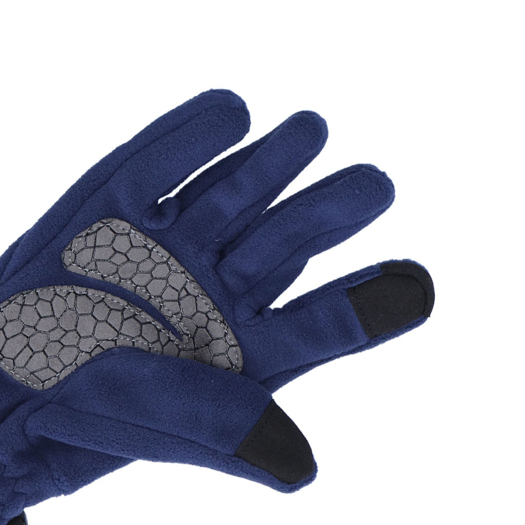 Windproof Gloves Induced Wearable Thickened Non Slip Blue Winter Gloves for Outdoor RidingL