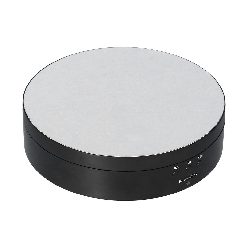 Motorized Rotating Display Stand 138mm Electric Rotating Turntable 3 Speed Adjustable USB Powered Jewelry Display BracketBlack