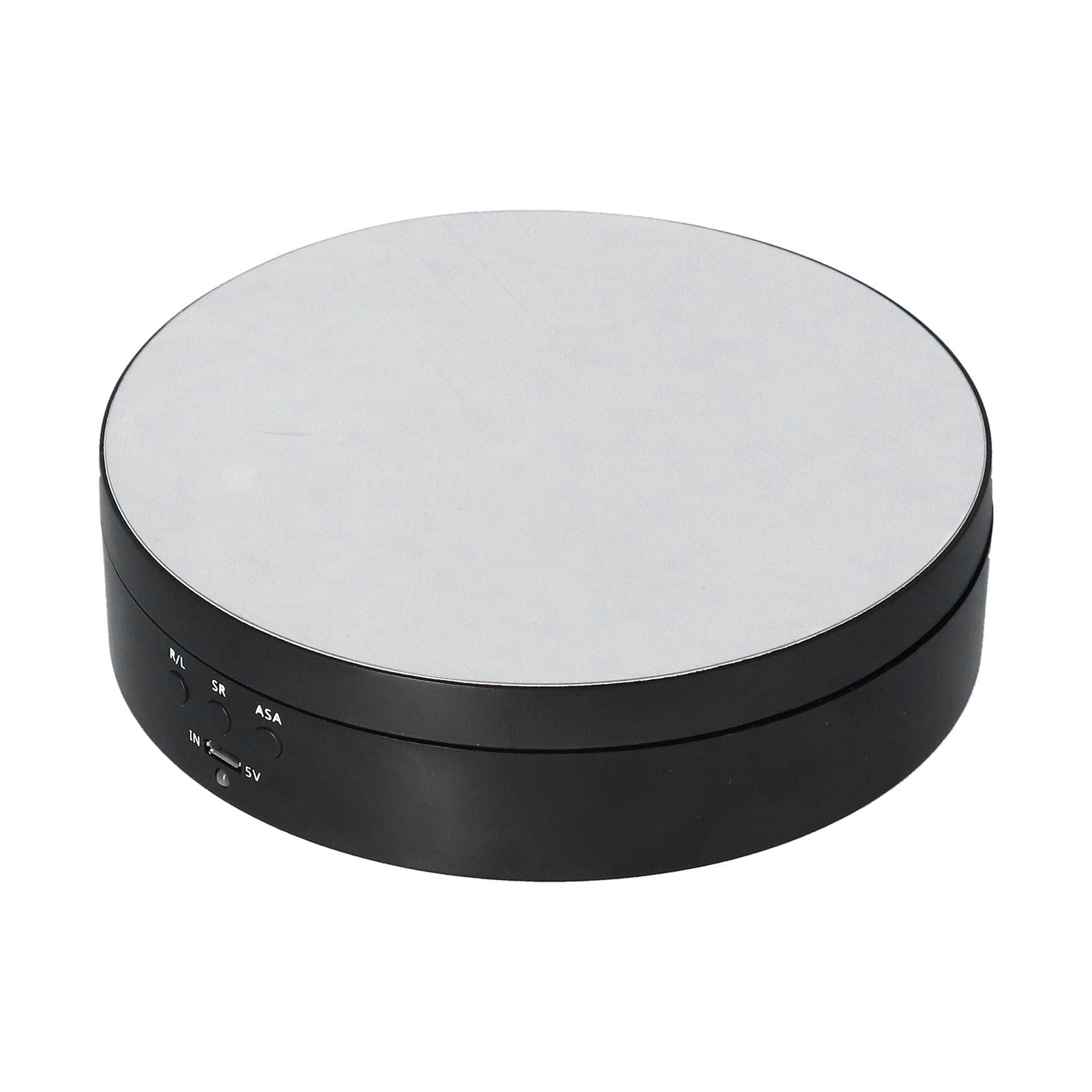 Motorized Rotating Display Stand 138mm Electric Rotating Turntable 3 Speed Adjustable USB Powered Jewelry Display BracketBlack