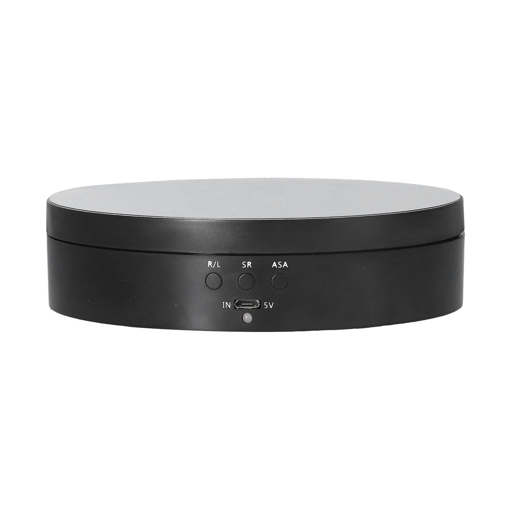 Motorized Rotating Display Stand 138mm Electric Rotating Turntable 3 Speed Adjustable USB Powered Jewelry Display BracketBlack