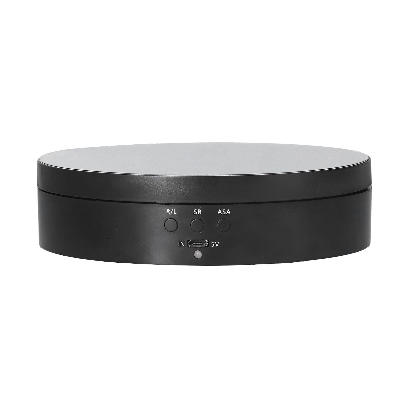 Motorized Rotating Display Stand 138mm Electric Rotating Turntable 3 Speed Adjustable USB Powered Jewelry Display BracketBlack