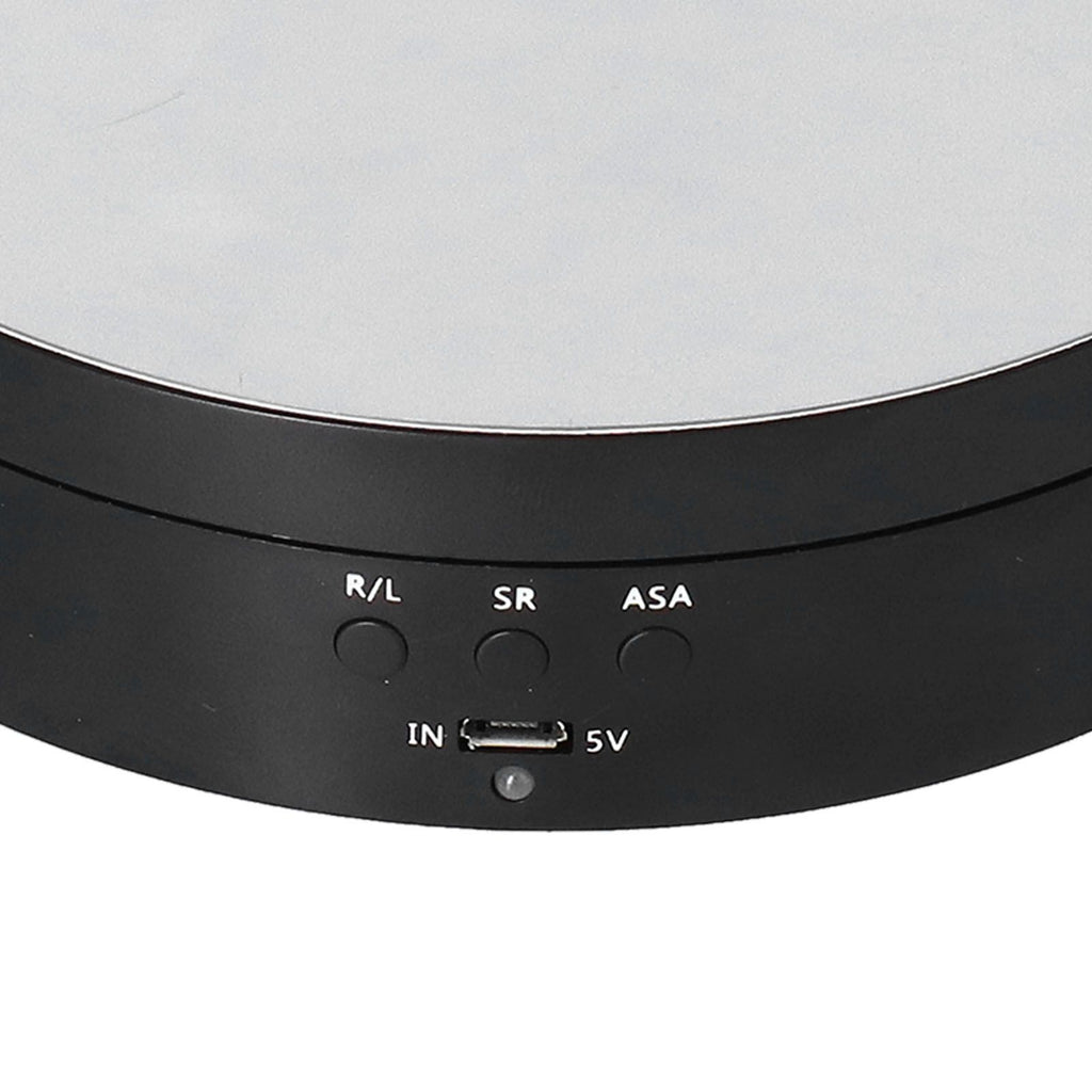 Motorized Rotating Display Stand 138mm Electric Rotating Turntable 3 Speed Adjustable USB Powered Jewelry Display BracketBlack