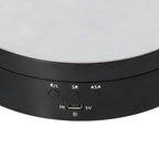 Motorized Rotating Display Stand 138mm Electric Rotating Turntable 3 Speed Adjustable USB Powered Jewelry Display BracketBlack