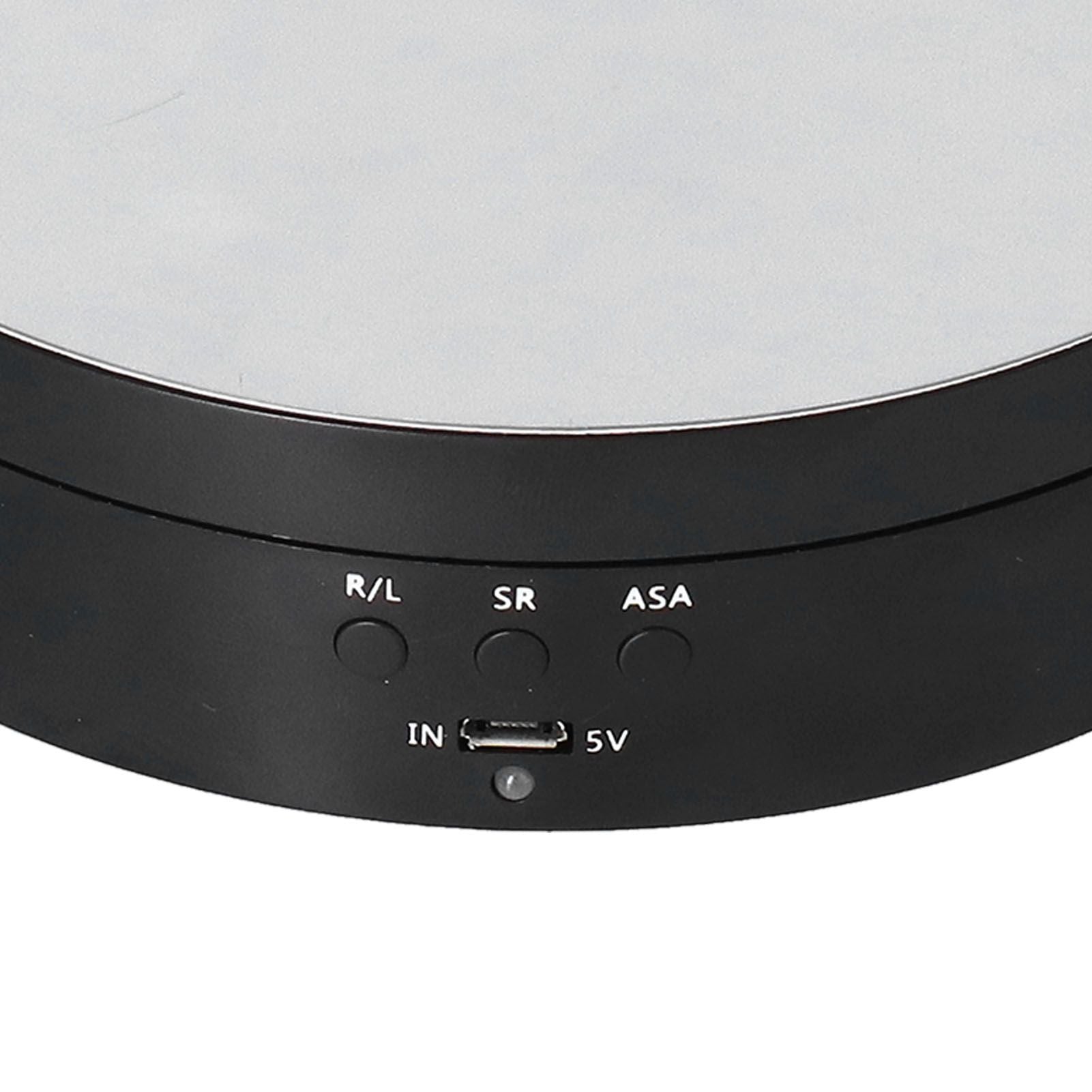 Motorized Rotating Display Stand 138mm Electric Rotating Turntable 3 Speed Adjustable USB Powered Jewelry Display BracketBlack