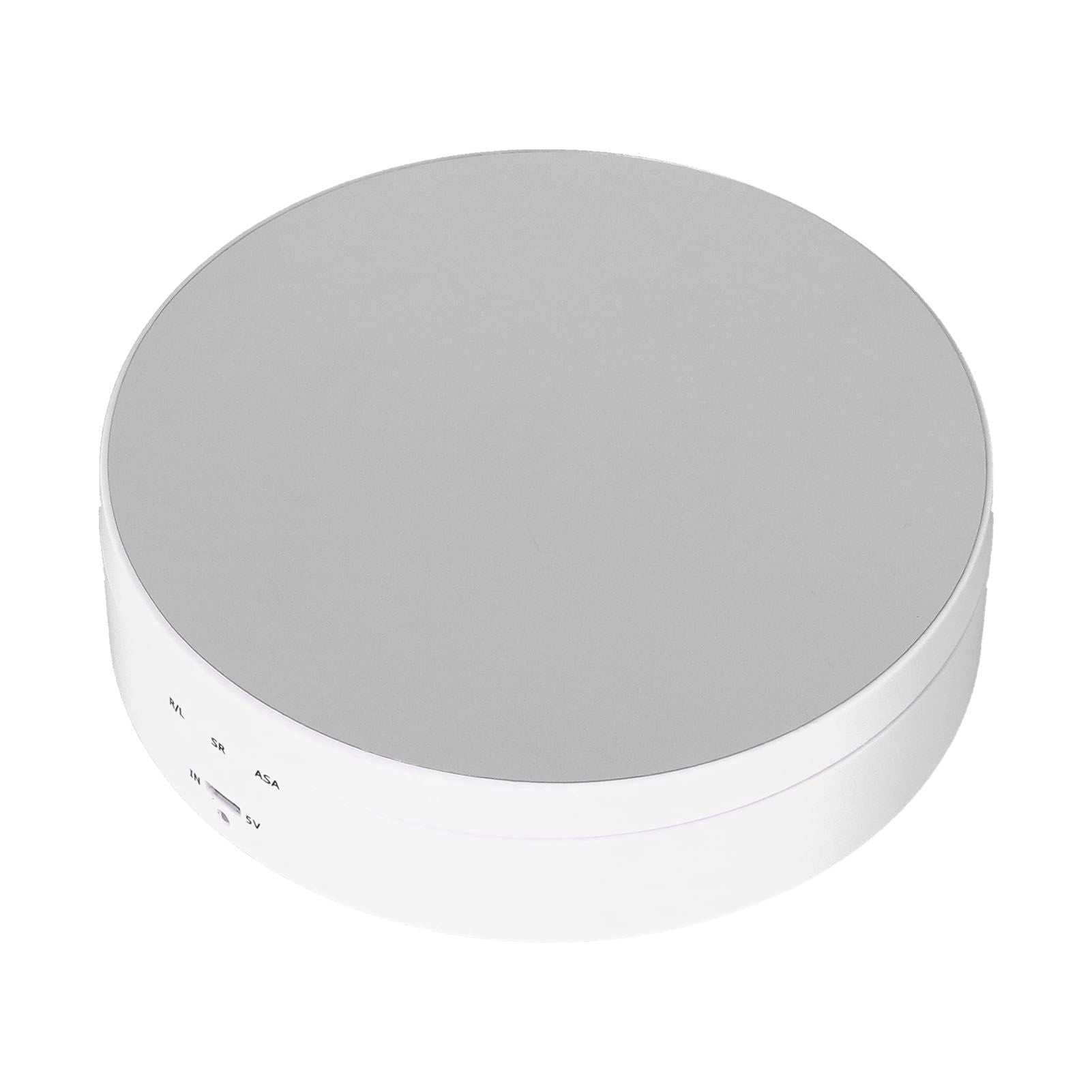Motorized Rotating Display Stand 138mm Electric Rotating Turntable 3 Speed Adjustable USB Powered Jewelry Display BracketWhite