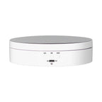 Motorized Rotating Display Stand 138mm Electric Rotating Turntable 3 Speed Adjustable USB Powered Jewelry Display BracketWhite