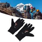 Cycling Gloves Touch Sensitive Waterproof Black Non Slip Windproof Gloves for Outdoor Cycling TravelL