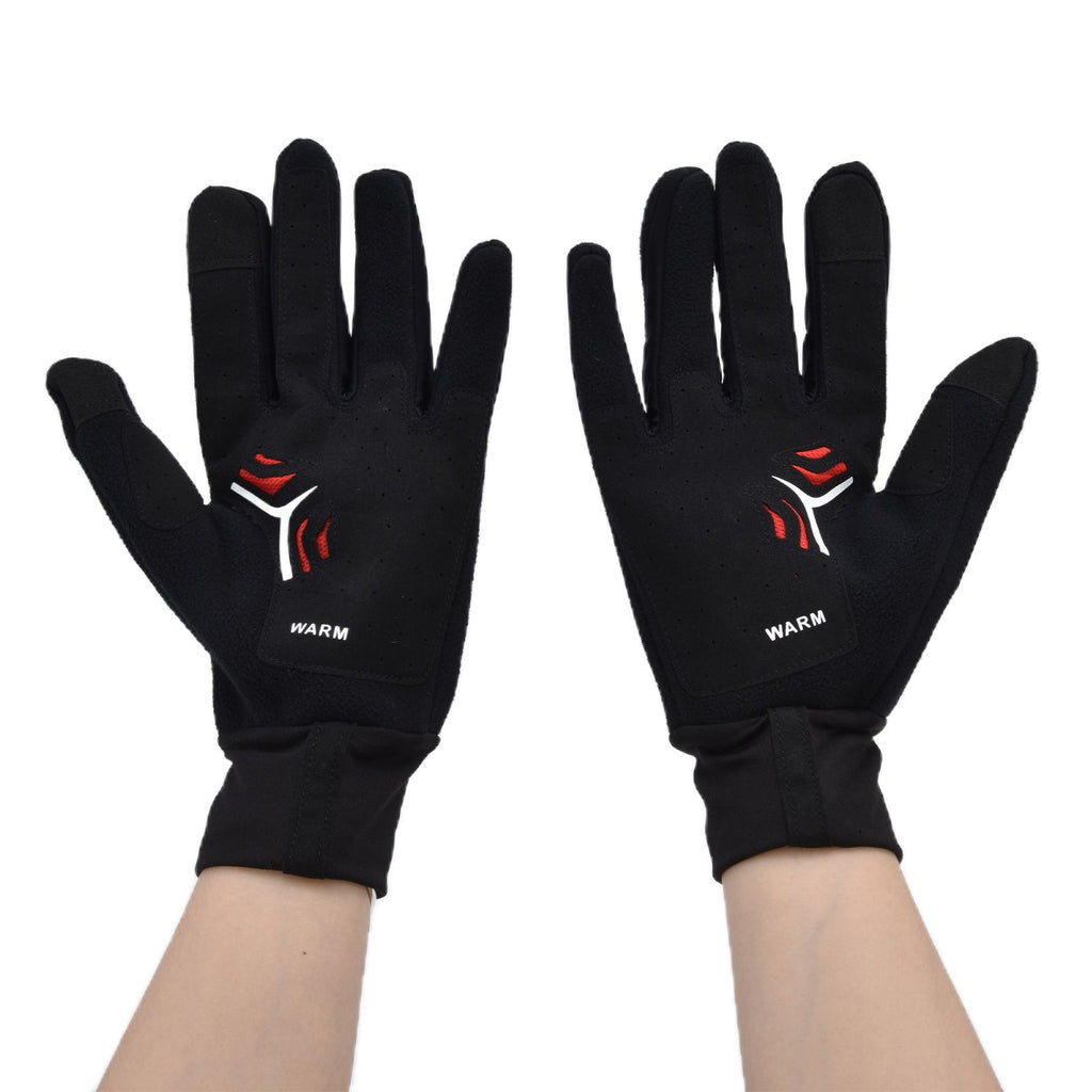 Cycling Gloves Touch Sensitive Waterproof Black Non Slip Windproof Gloves for Outdoor Cycling TravelXL