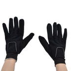 Cycling Gloves Touch Sensitive Waterproof Black Non Slip Windproof Gloves for Outdoor Cycling TravelXL