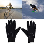 Cycling Gloves Touch Sensitive Waterproof Black Non Slip Windproof Gloves for Outdoor Cycling TravelXL