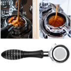 Bottomless Portafilter Frosted Texture Fine Filter Bowl Food Grade Material Comfortable 54mm Coffee Handle Bottomless