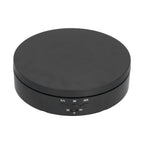 145mm 360° Round Auto Rotating Display Stand 3 Speed Control USB Powered Jewelry Turntable for ExhibitionBlack