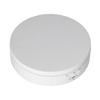 145mm 360° Round Auto Rotating Display Stand 3 Speed Control USB Powered Jewelry Turntable for ExhibitionWhite