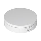 145mm 360° Round Auto Rotating Display Stand 3 Speed Control USB Powered Jewelry Turntable for ExhibitionWhite