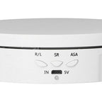 145mm 360° Round Auto Rotating Display Stand 3 Speed Control USB Powered Jewelry Turntable for ExhibitionWhite
