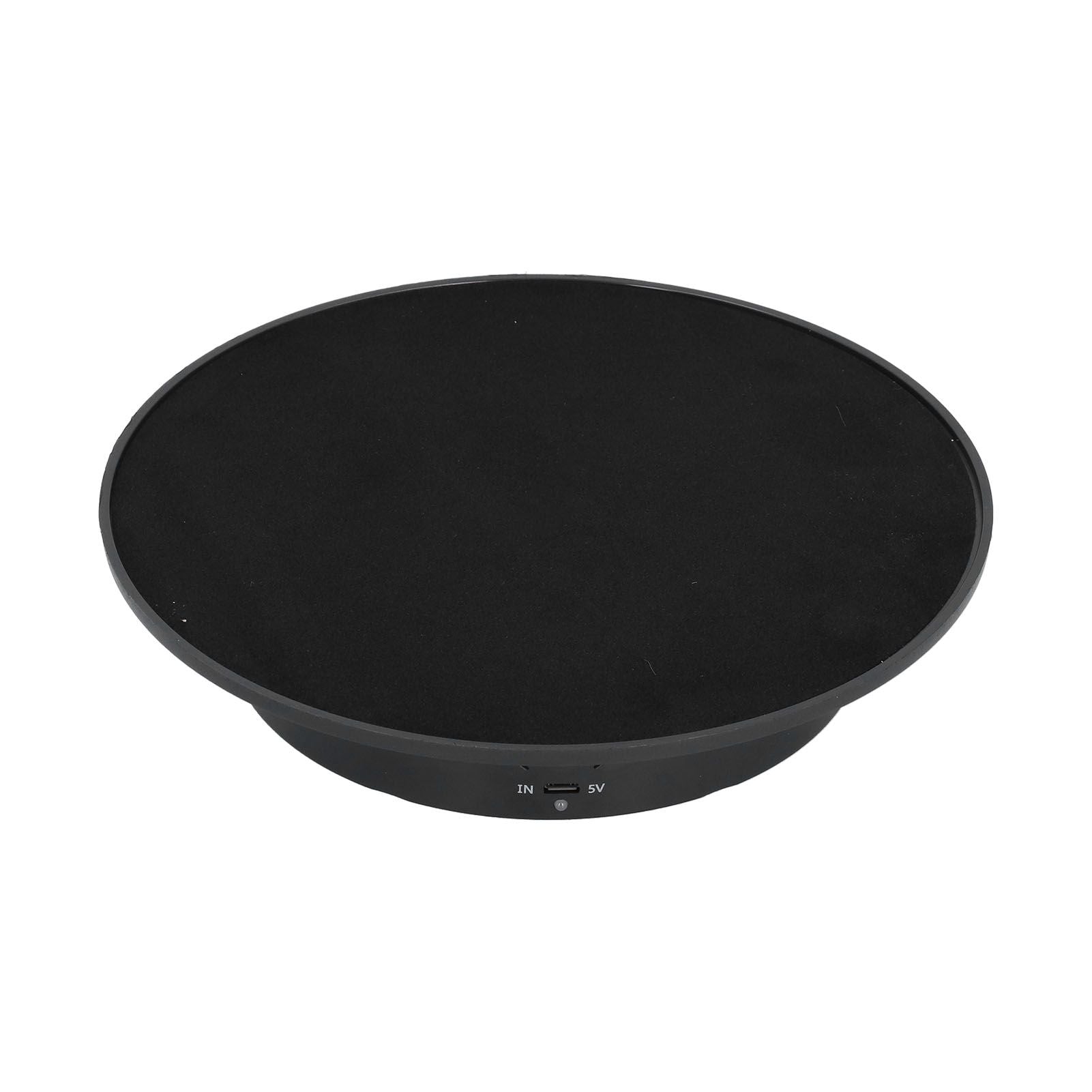 200mm Motorized Rotating Display Stand Bracket 3 Speed Adjustable USB Powered Jewelry Electric Rotating TurntableBlack