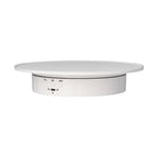 200mm Motorized Rotating Display Stand Bracket 3 Speed Adjustable USB Powered Jewelry Electric Rotating TurntableWhite