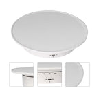 200mm Motorized Rotating Display Stand Bracket 3 Speed Adjustable USB Powered Jewelry Electric Rotating TurntableWhite