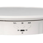 200mm Motorized Rotating Display Stand Bracket 3 Speed Adjustable USB Powered Jewelry Electric Rotating TurntableWhite