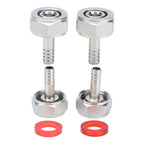 2PCS American Type Keg Coupler Stainless Steel Beer Barrel Connector for 5/16in ID Beer Hose