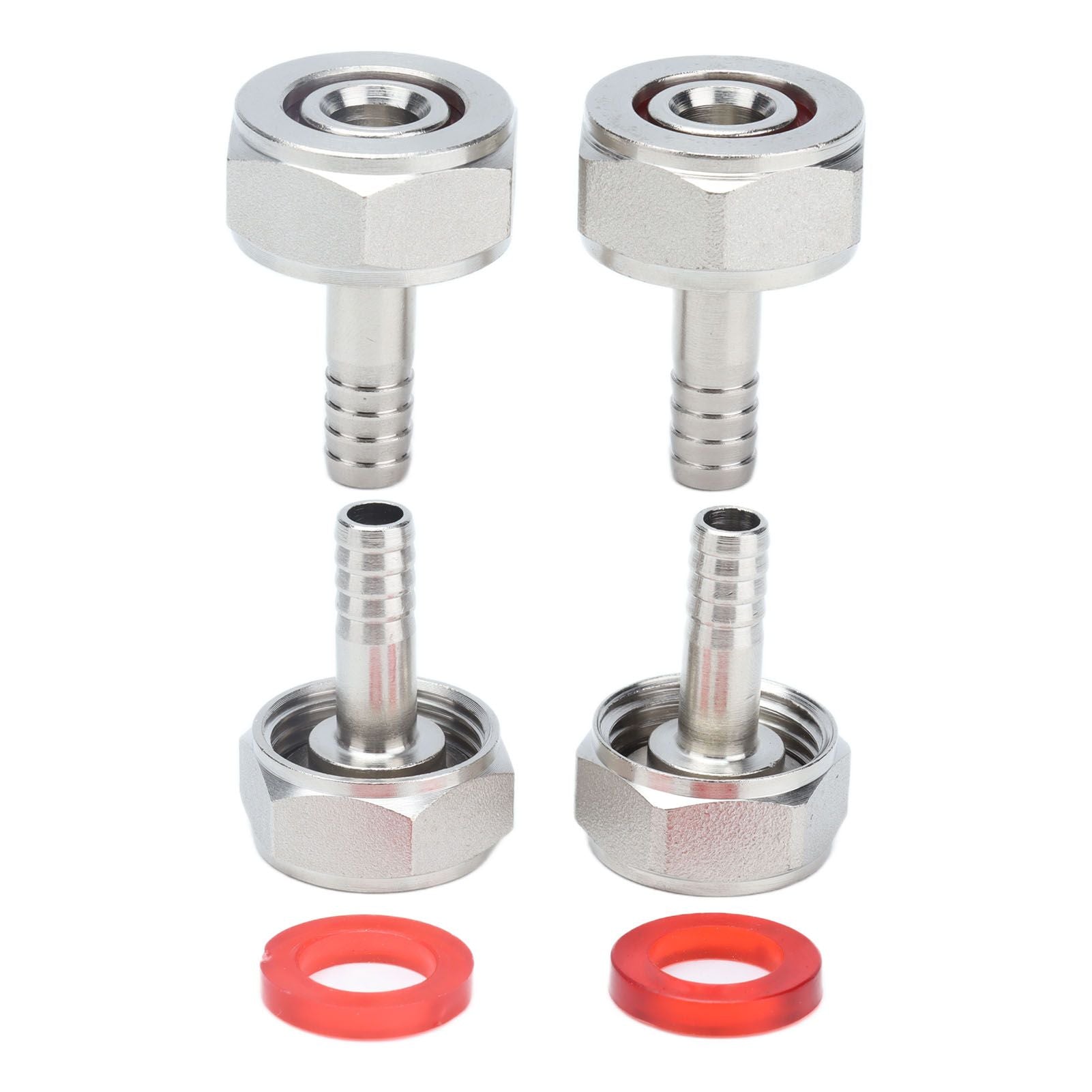 2PCS American Type Keg Coupler Stainless Steel Beer Barrel Connector for 5/16in ID Beer Hose