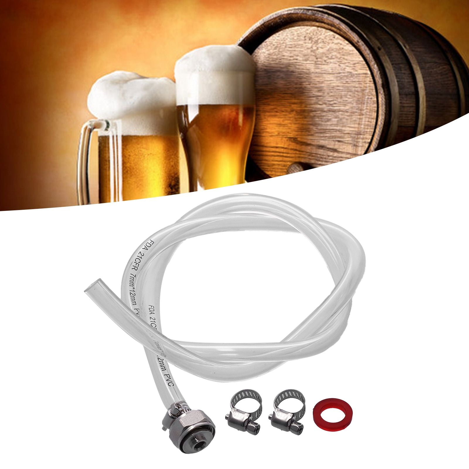Draft Beer Line Connectors No Easy Leakage Simple Installation Disassembly Portable Beer Barrel Line Set for Brewing