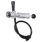 Beer Keg Pump with Black Beer Faucet Stainless Steel Draft Beer Party Pump for American D System Kegs