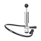 Beer Keg Pump with Black Beer Faucet Stainless Steel Draft Beer Party Pump for American D System Kegs