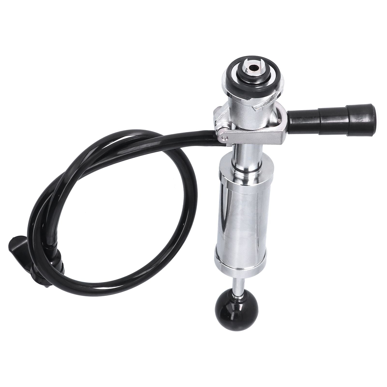 Beer Keg Pump with Black Beer Faucet Stainless Steel Draft Beer Party Pump for American D System Kegs