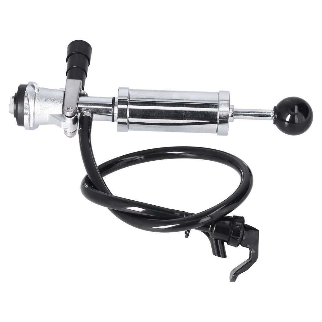 Beer Keg Pump with Black Beer Faucet Stainless Steel Draft Beer Party Pump for American D System Kegs