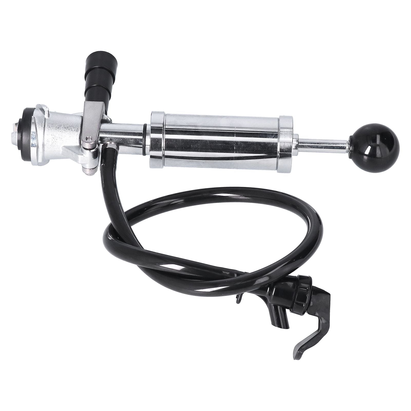 Beer Keg Pump with Black Beer Faucet Stainless Steel Draft Beer Party Pump for American D System Kegs