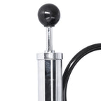 Beer Keg Pump with Black Beer Faucet Stainless Steel Draft Beer Party Pump for American D System Kegs