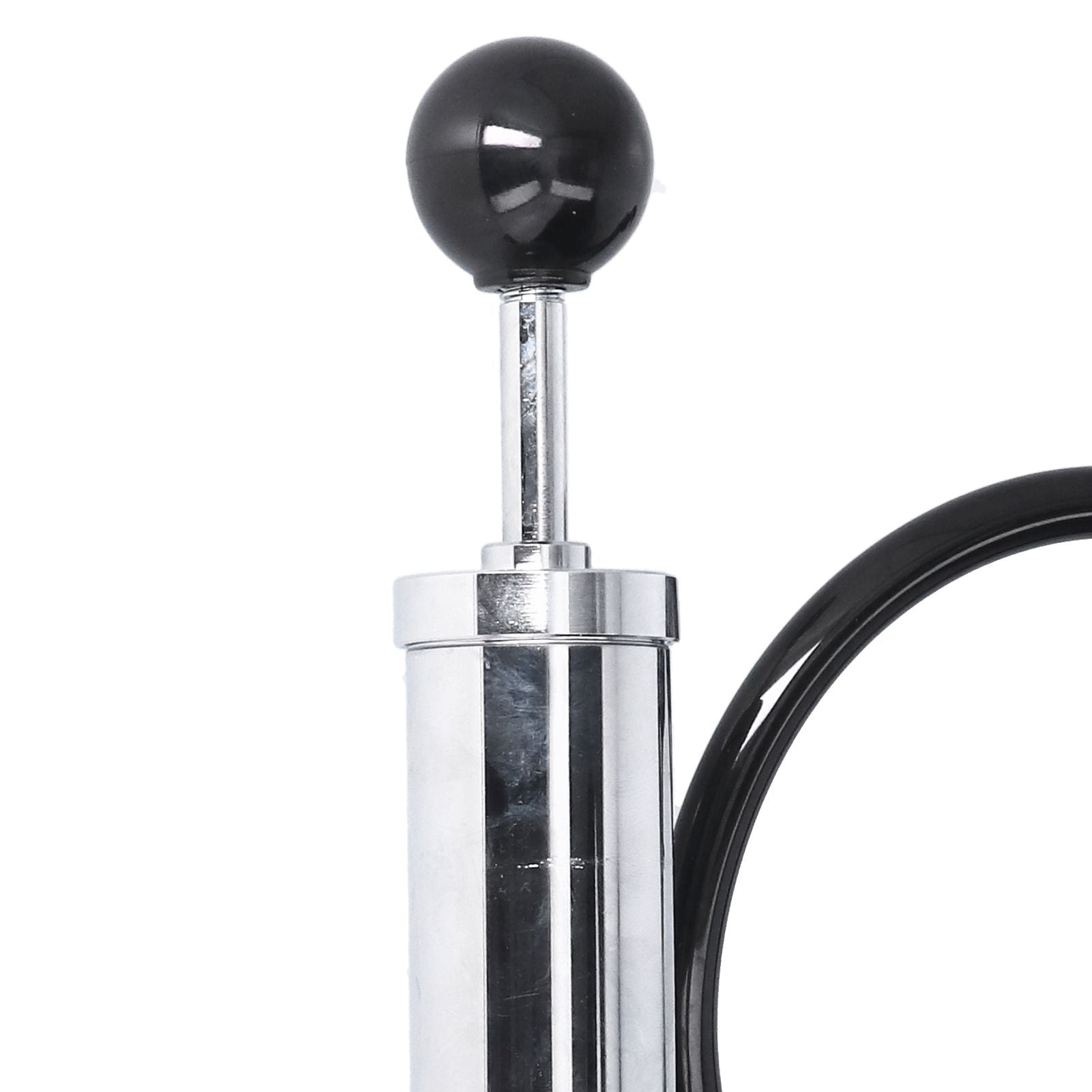 Beer Keg Pump with Black Beer Faucet Stainless Steel Draft Beer Party Pump for American D System Kegs