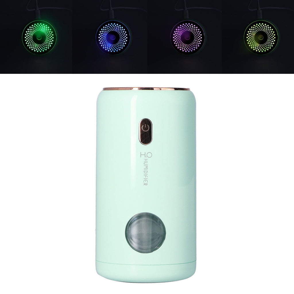 Mini USB Powered Car Humidifier Mute Large Misting Air Humidifier for Home Office BedroomGreen