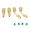 4Pcs 1/4SAE to 5/16SAE Conversion Head Refrigerant Charging Adapter for R410 Reducer Fluoride Tools