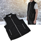 Heated Vest Winter Washable USB Powered Round Neck Electric Vest for Outdoor Camping HikingM