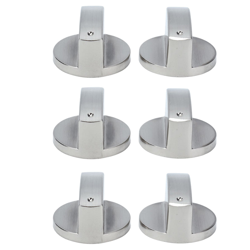 6Pcs 8mm Rotate Knob Zinc Alloy Control Knob Replacement for Kitchen Range Gas Stove Microwave Oven0°