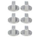6Pcs 8mm Rotate Knob Zinc Alloy Control Knob Replacement for Kitchen Range Gas Stove Microwave Oven0°