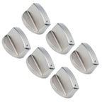 6Pcs 8mm Rotate Knob Zinc Alloy Control Knob Replacement for Kitchen Range Gas Stove Microwave Oven0°
