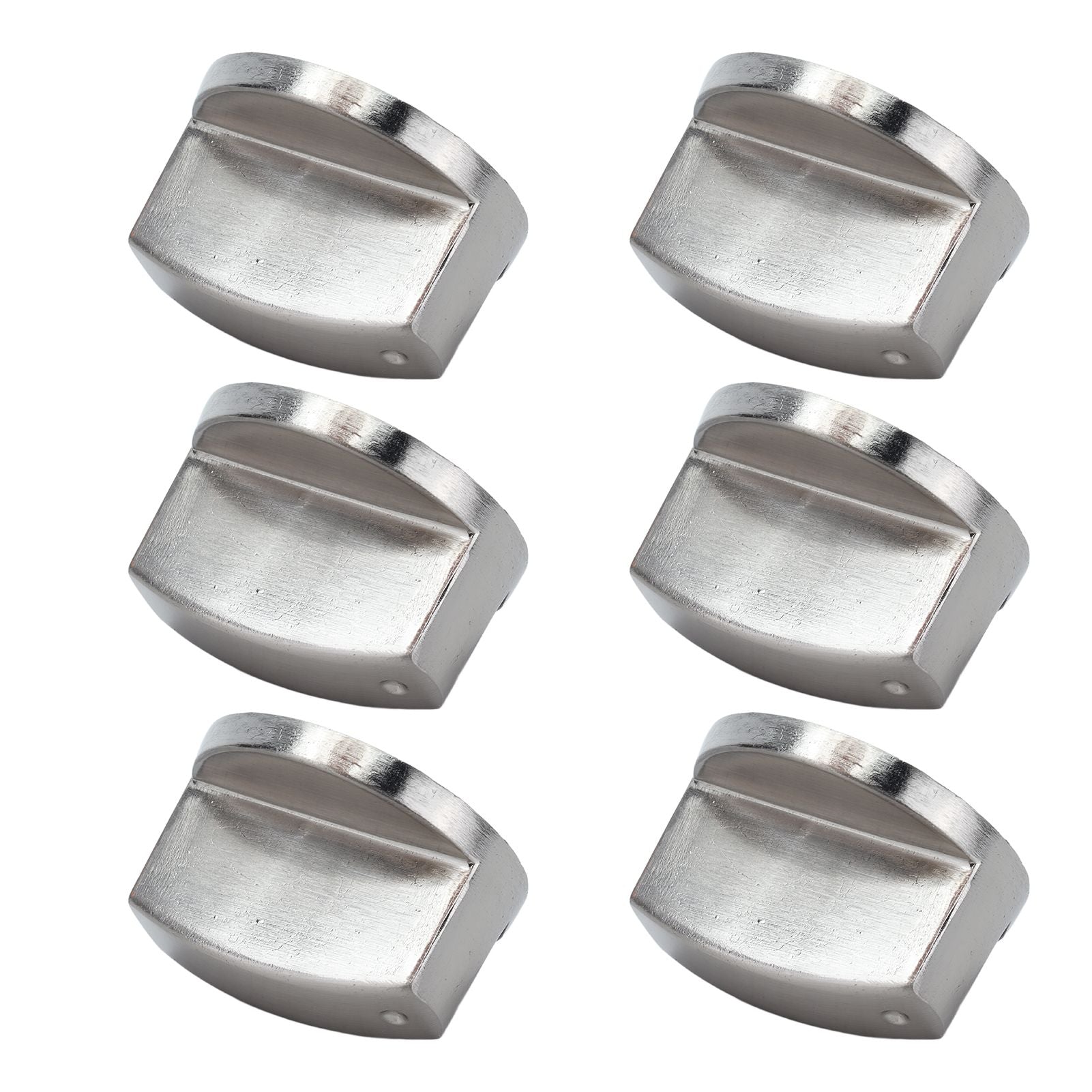 6Pcs 8mm Rotate Knob Zinc Alloy Control Knob Replacement for Kitchen Range Gas Stove Microwave Oven0°
